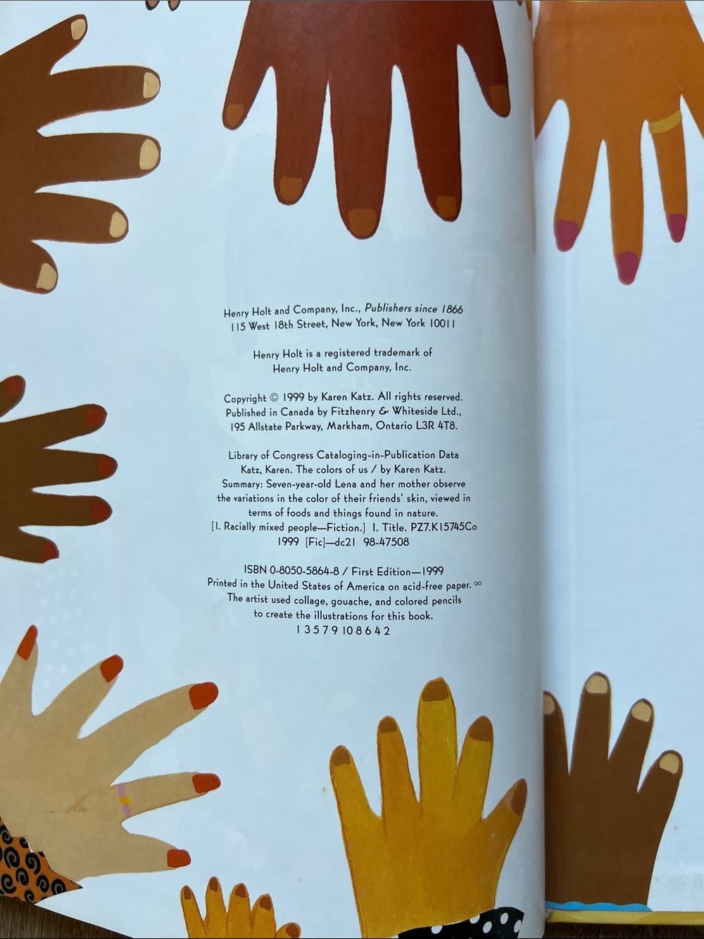 The Colors of Us by Karen Katz Hardcover Children's Book - Picture 5 of 6